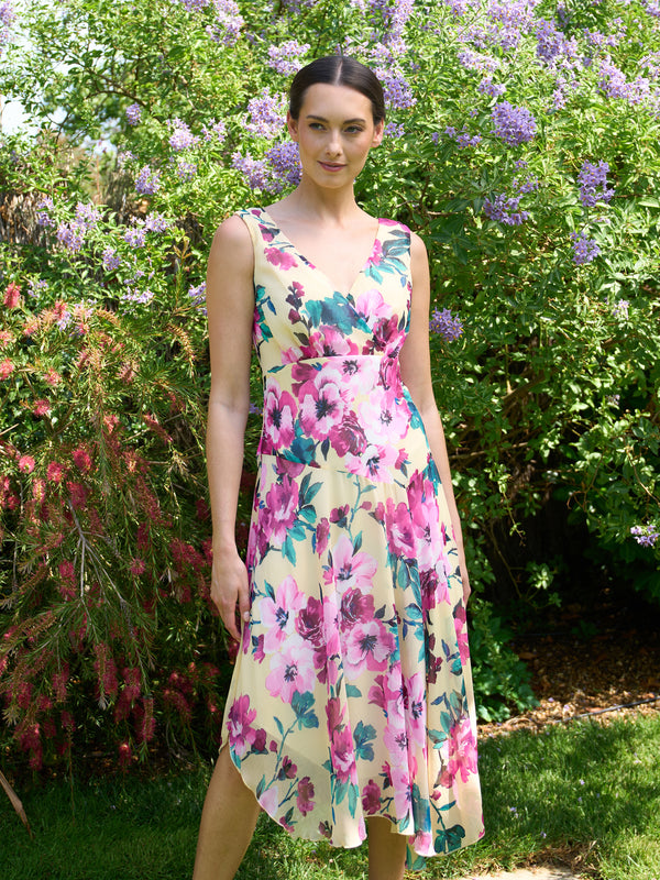 India Chiffon Print Dress