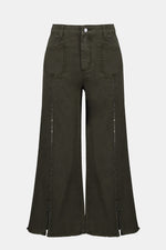 Joseph Ribkoff Claudia | Culotte Jeans With Embellished Front Seam