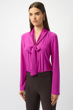 Joseph Ribkoff Silky Knit And Satin Straight Tunic