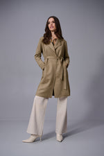 Joseph Ribkoff Scuba Suede Straight Coat