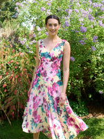 India Chiffon Print Dress