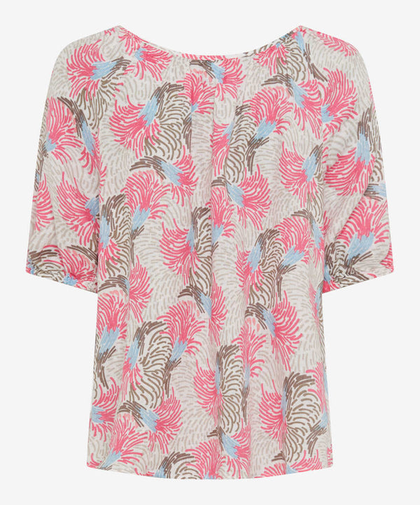 Brax Viva Linen Printed Blouse