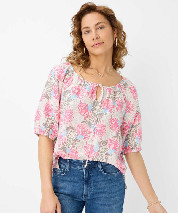 Brax Viva Linen Printed Blouse