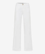 A pair of white, wide leg Brax Shakira jeans.