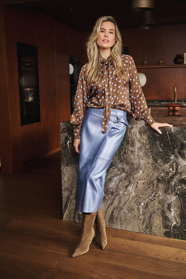 Esqualo Overlap Pu Skirt