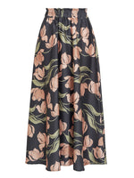 Dakota Satin Elastic Waist Skirt