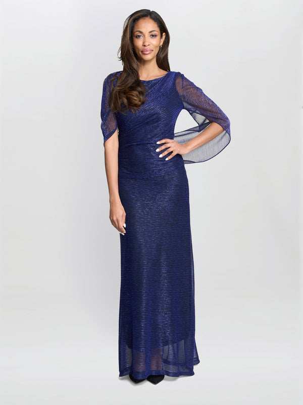 Joanna Metallic Knit Maxi Dress