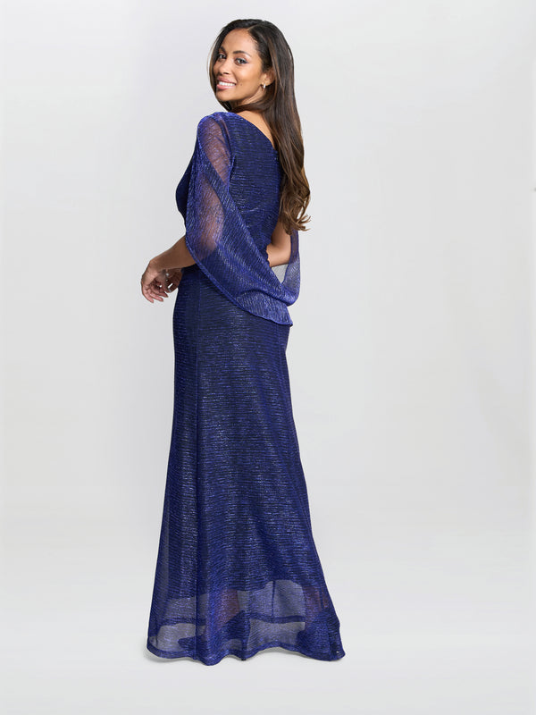 Joanna Metallic Knit Maxi Dress