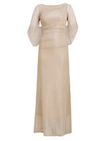 Joanna Metallic Knit Maxi Dress