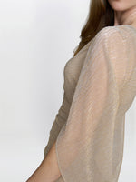 Joanna Metallic Knit Maxi Dress