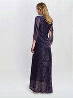 Joanna Metallic Knit Maxi Dress