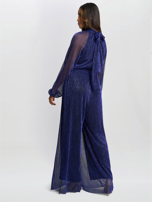 Kylie Metallic Knit Jumpsuit