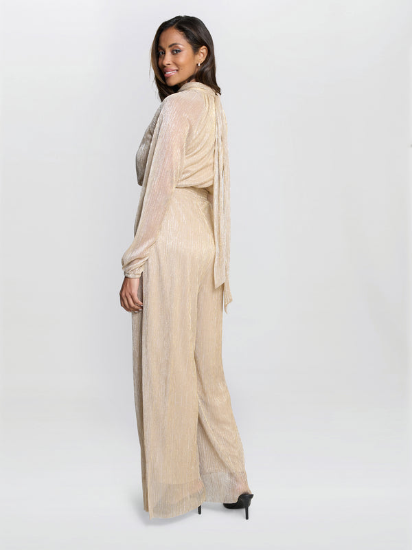 Kylie Metallic Knit Jumpsuit