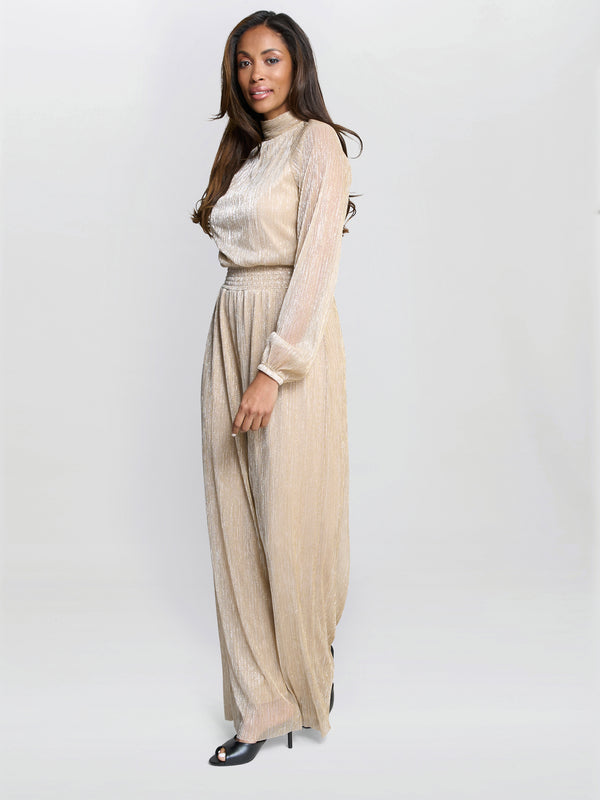 Kylie Metallic Knit Jumpsuit