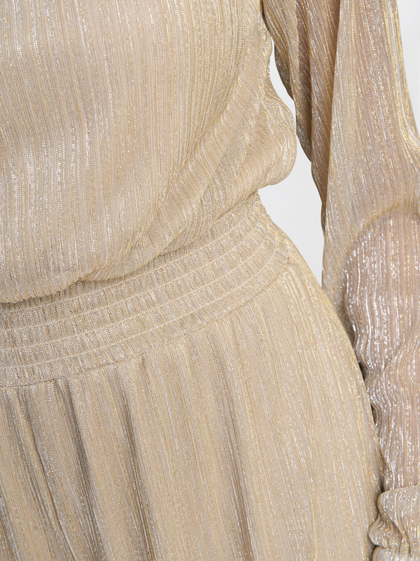 Kylie Metallic Knit Jumpsuit