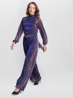 Kylie Metallic Knit Jumpsuit