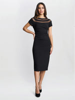Daniella Illusion Neck Dress