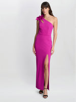 Portia One Shoulder Flower Maxi Dress