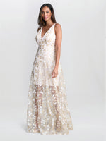 Zafira Floral Applique Dress