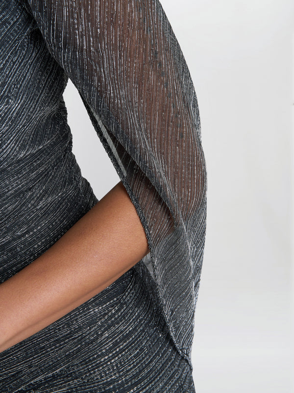 Ciara Metallic Knit Dress