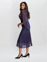 Ciara Metallic Knit Dress