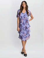 Mollie Chiffon Dress with Beaded Edge