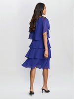 Cherry Tiered Chiffon Dress