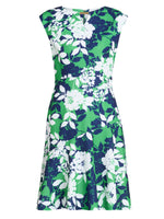 Gracey Floral Cap-Sleeve Dress