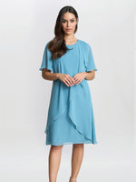 Hallie Blue Floral Tier Dress