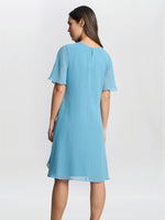 Hallie Blue Floral Tier Dress