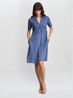 Aaliyah Chambray Demin and jersey Dress