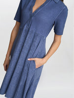 Aaliyah Chambray Demin and jersey Dress