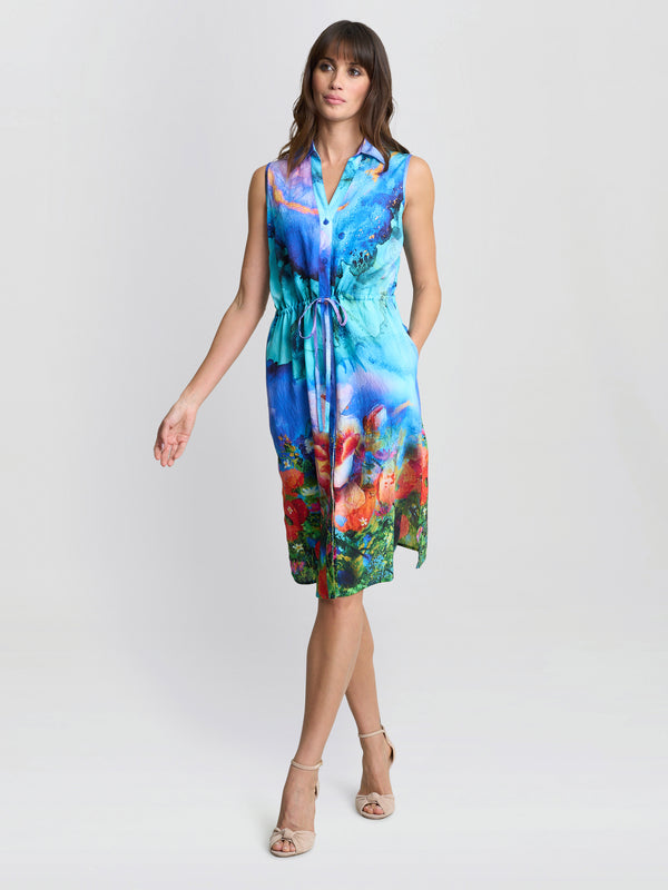 Everly Poppy Print Shirt Dress