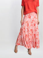 Isabelle floral Print Pleated Skirt