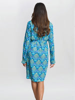 Sarina Blue Shirt Dress