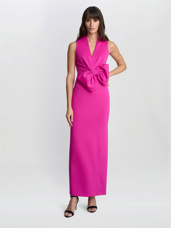 Sienna Maxi Dress With Bow Detail
