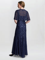 Jordan Sequin Beaded Maxi Dress And Jacket