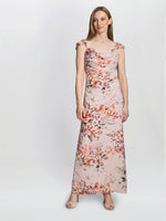 Serenity Floral Chiffon Maxi Dress