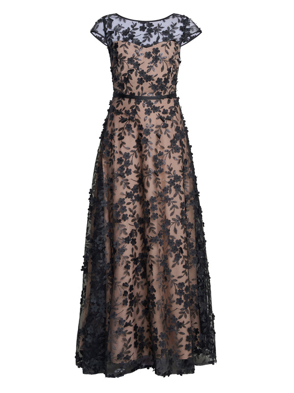 Keira 3D Flower Maxi Dress