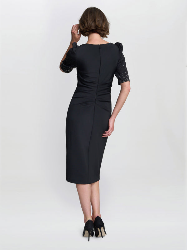 Louisa Dress With Beaded Sleeve