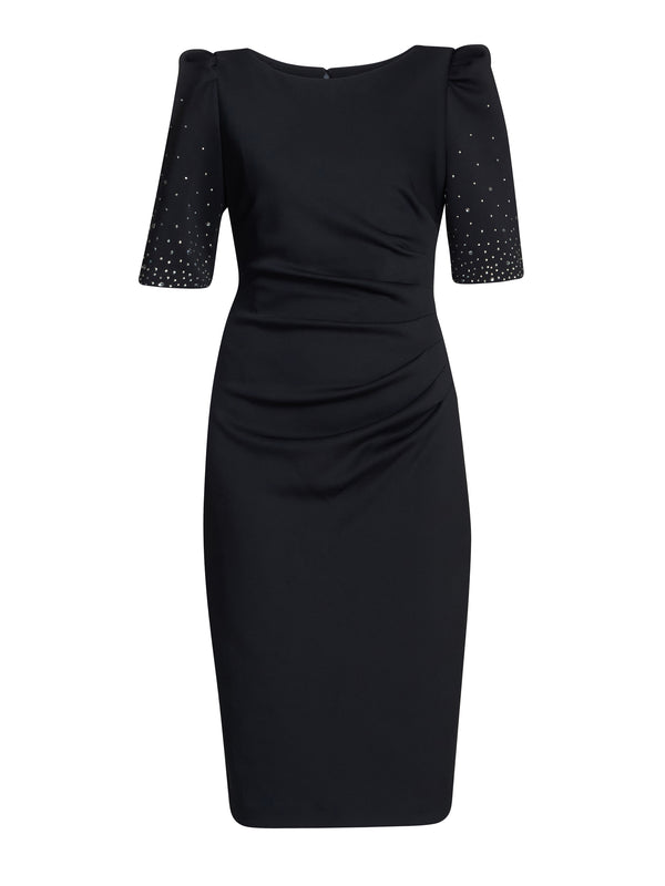 Louisa Dress With Beaded Sleeve