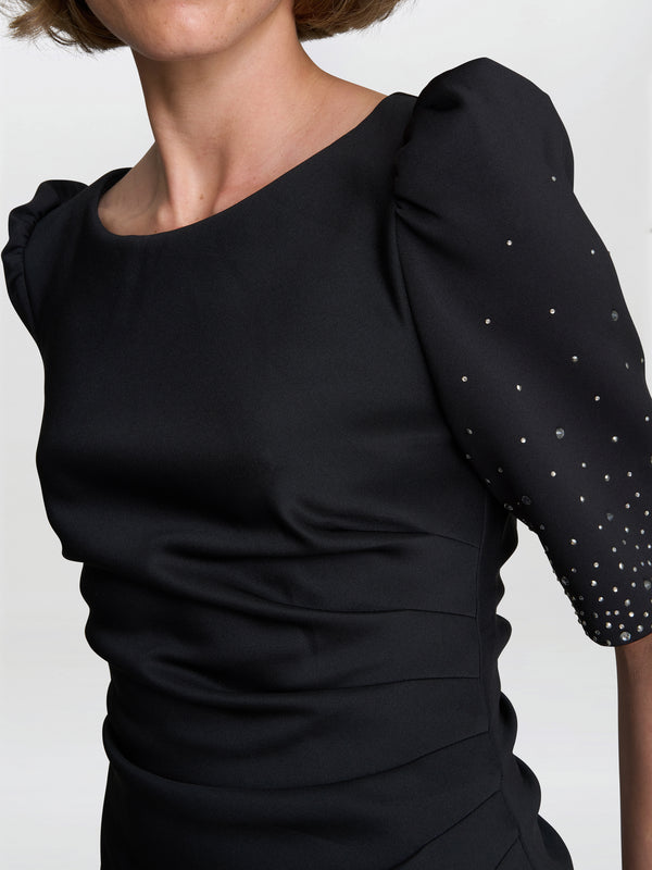 Louisa Dress With Beaded Sleeve