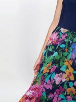 Mariella Maxi Dress With Printed Pleated Skirt