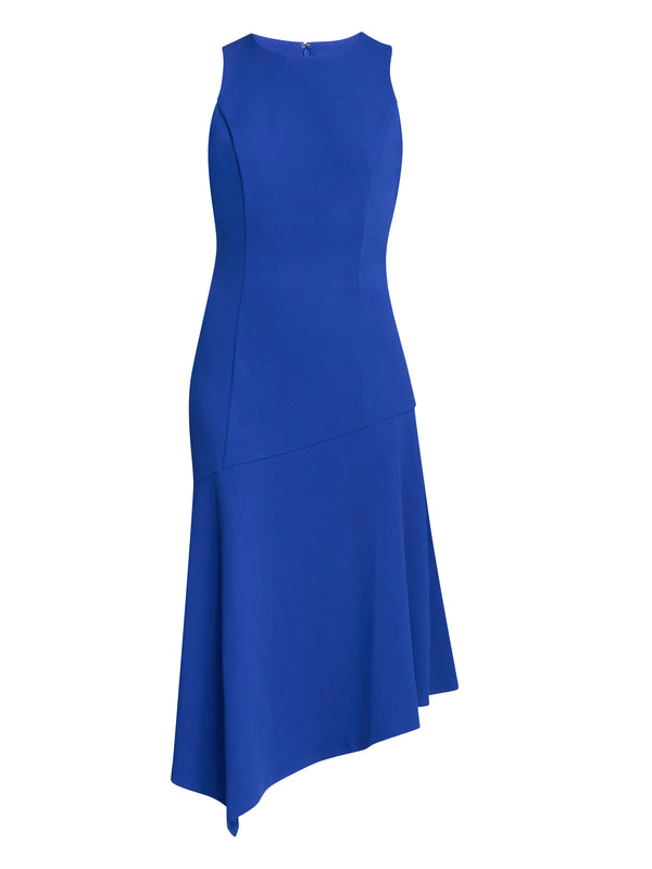 Maureen Fit And Flare Crepe Midi Dress