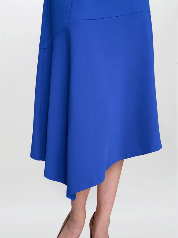 Maureen Fit And Flare Crepe Midi Dress