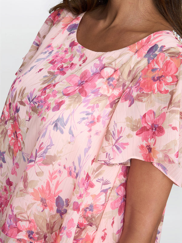 Essie Midi Length Printed Tier Dress