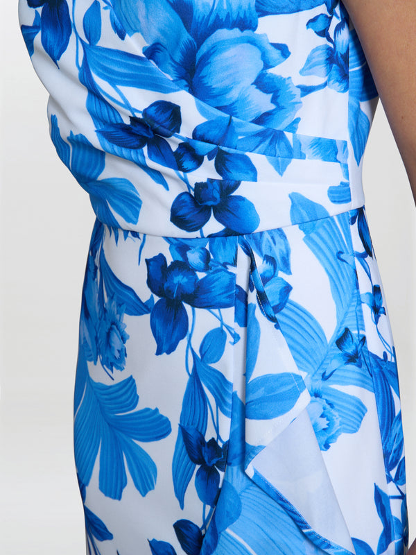 Hilda Printed Crepe Dress