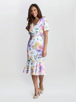 Joy Printed Crepe Dress
