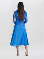 Adele Soutache Lace Jacket With Chiffon Dress