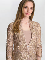 Adele Soutache Lace Jacket With Chiffon Dress